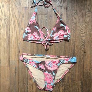 Jcrew Halter floral Bikini Set - Small